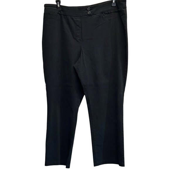 Joe Benbasset Womens Black Dress Pants Size 22/24 Machine Wash Cold Water Stretc - Picture 1 of 4